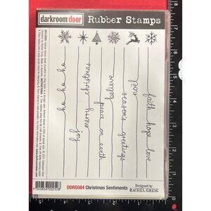 Darkroom Door Christmas Sentiments Rubber Stamps By Rachel Greig